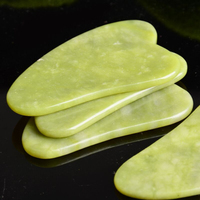 Jade Guasha deska do masażu kamień naturalny Gua Sha skrobak przyrząd kosmetyczny opieki zdrowotnej Meridian skrobanie płyta schudnąć masażer SPA 3